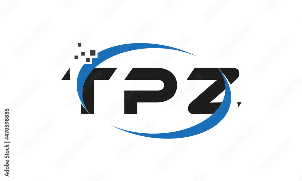 dots or points letter TPZ technology logo designs concept vector Template Element dots or points letter TPZ technology logo designs concept vector Template Element