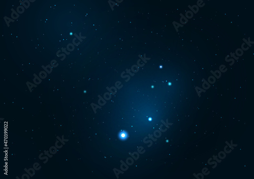 Star universe background, Stardust in deep universe, Milky way galaxy, Vector
