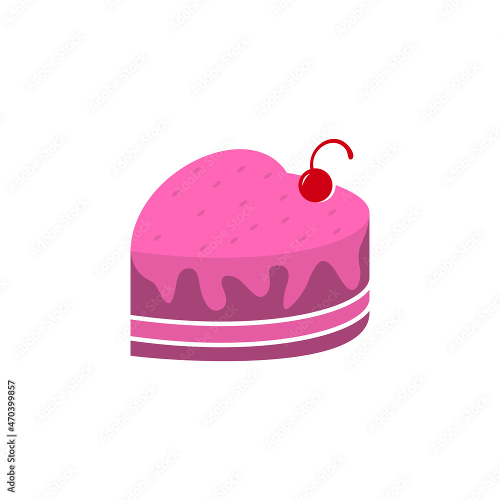 Love Bakery logo design vector template. Bakery logo concept Love Bakery logo design vector template. Bakery logo concept