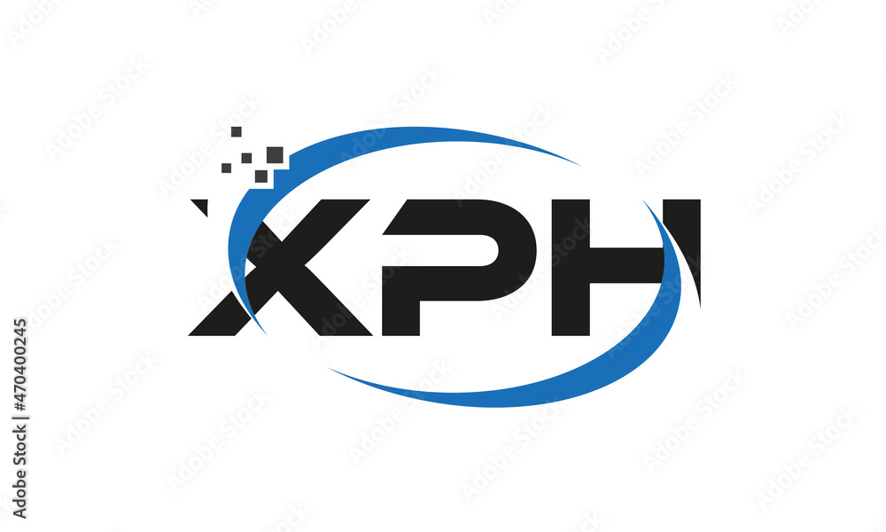 dots or points letter XPH technology logo designs concept vector Template Element dots or points letter XPH technology logo designs concept vector Template Element