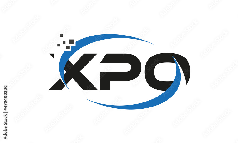 dots or points letter XPO technology logo designs concept vector Template Element dots or points letter XPO technology logo designs concept vector Template Element