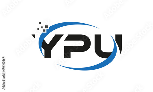 dots or points letter YPU technology logo designs concept vector Template Element photo