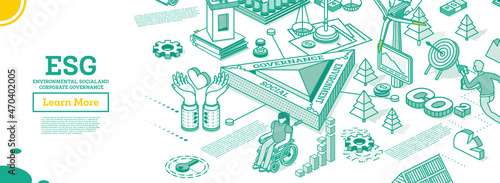 ESG Concept of Environmental, Social and Governance. CO2. Carbon Emissions Reduction.