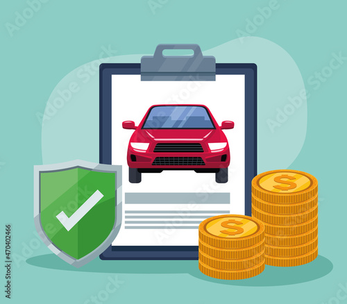 car in clipboard