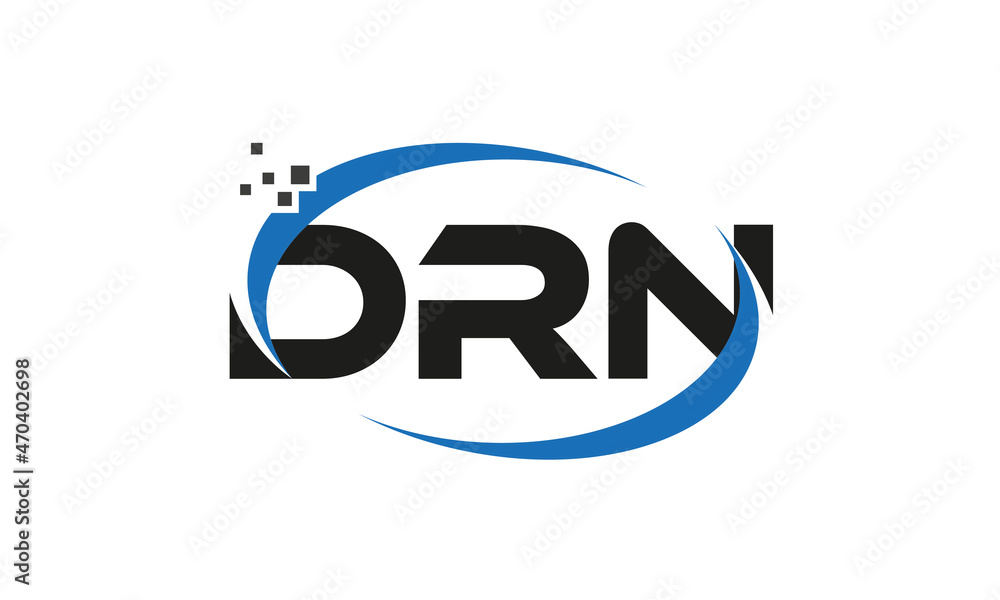 dots or points letter DRN technology logo designs concept vector Template Element dots or points letter DRN technology logo designs concept vector Template Element