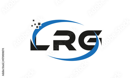 dots or points letter LRG technology logo designs concept vector Template Element photo