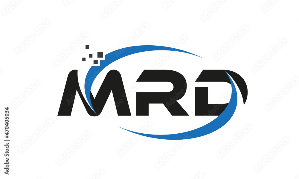 dots or points letter MRD technology logo designs concept vector ...