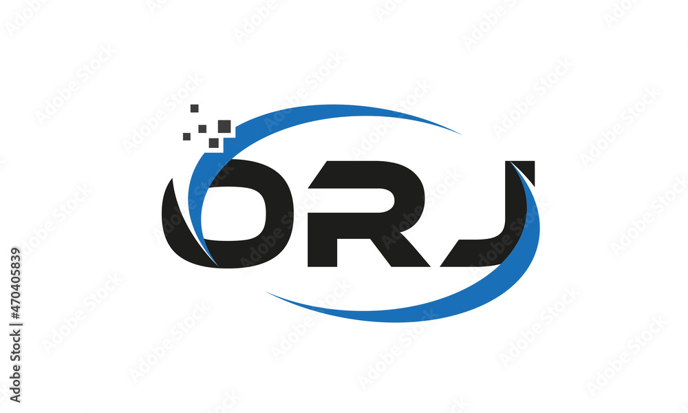 dots or points letter ORJ technology logo designs concept vector Template Element dots or points letter ORJ technology logo designs concept vector Template Element