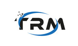 dots or points letter TRM technology logo designs concept vector Template Element