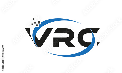 dots or points letter VRC technology logo designs concept vector Template Element photo