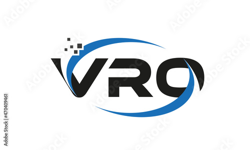dots or points letter VRO technology logo designs concept vector Template Element photo