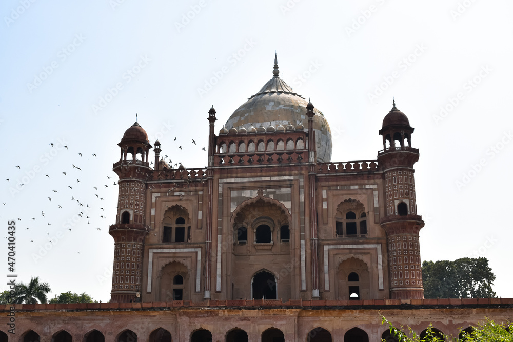 Mughal Tomb or, Safdarjang's Tomb or, Safdarjung's Tomb. A Islamic Mausoleum in Delhi, India.