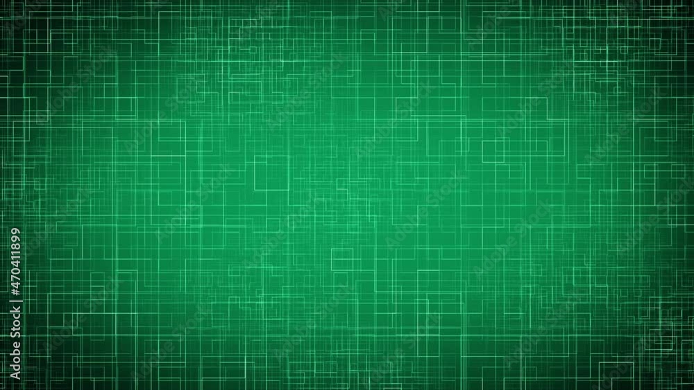 Green Circuit Geometries Loop Forward Animation Background