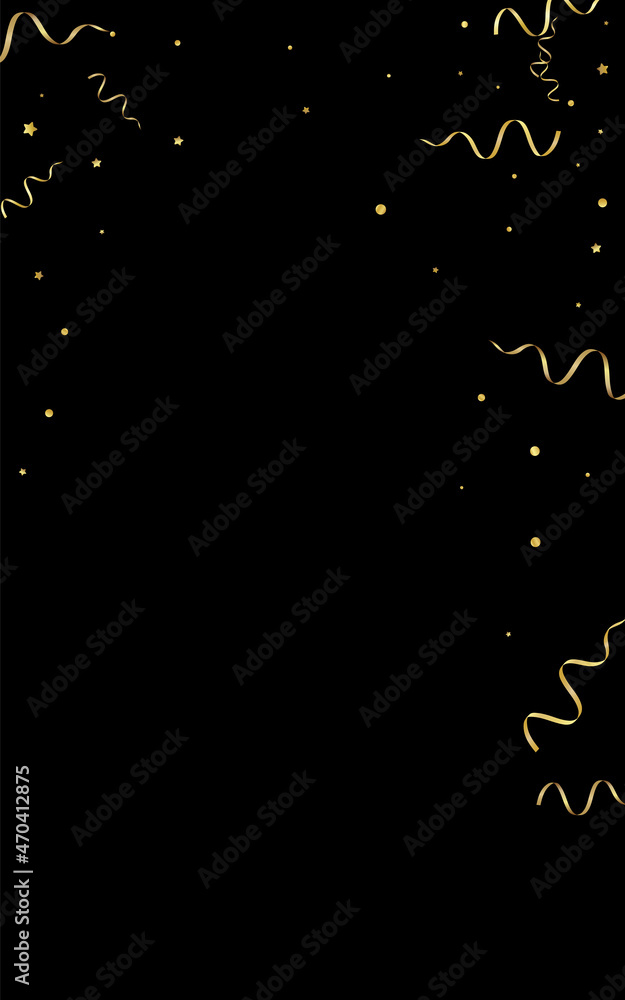 Gold Confetti Anniversary Vector Black Gold Confetti Anniversary Vector Black