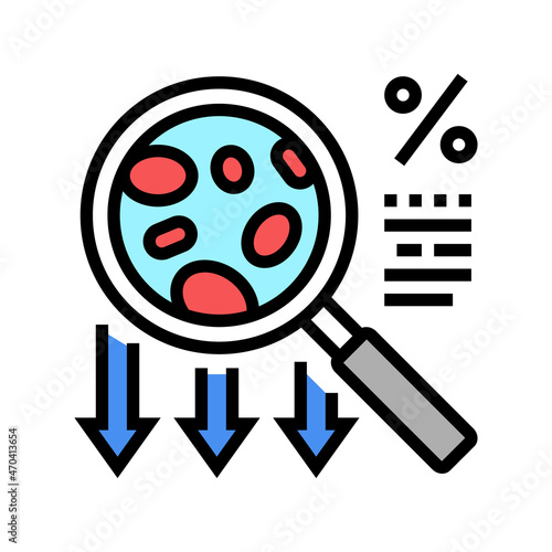 congenital dyserythropoietic anemia disease color icon vector. congenital dyserythropoietic anemia disease sign. isolated symbol illustration