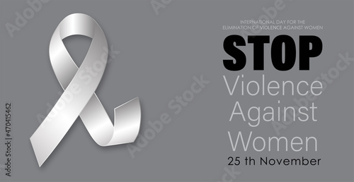 vector illustration of International day for the elimination of Violence Against Women.