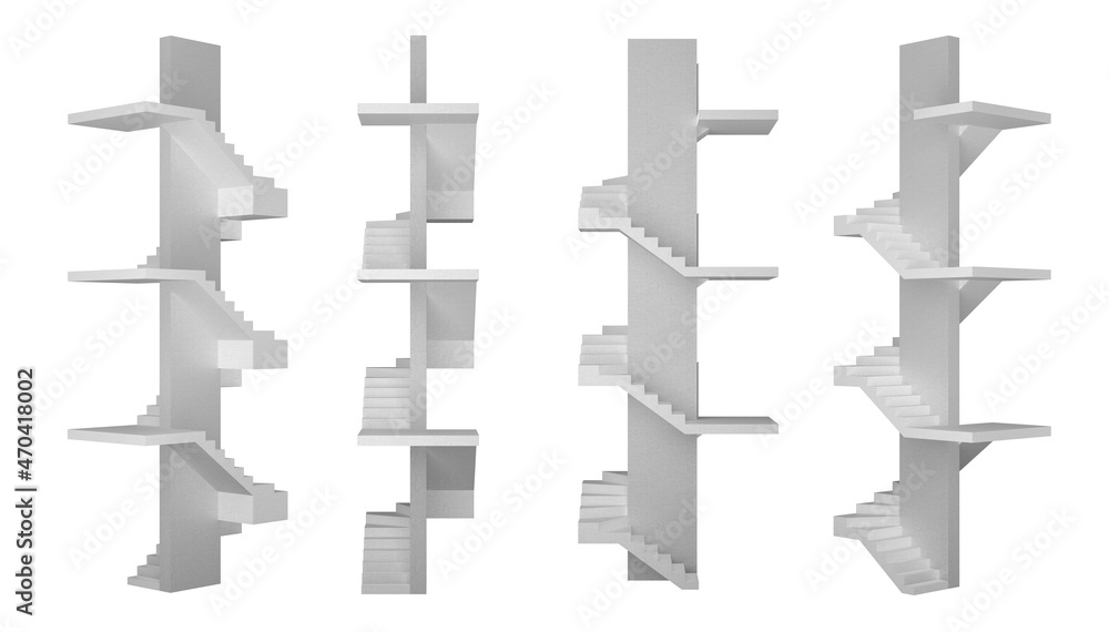 part of staircase isolated on white part of staircase isolated on white