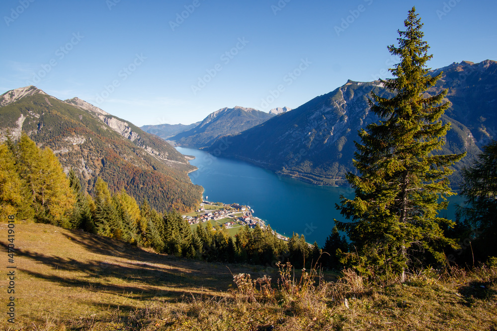 Lake Achen - Achensee in Austria Lake Achen - Achensee in Austria