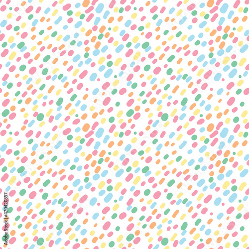 Seamless pattern with sprinkle frosting for ice cream and donuts. Cakes texture. Line confetti. Vector illustration