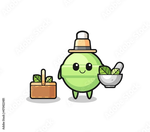 lollipop herbalist cute cartoon