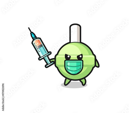 illustration of the lollipop to fight the virus