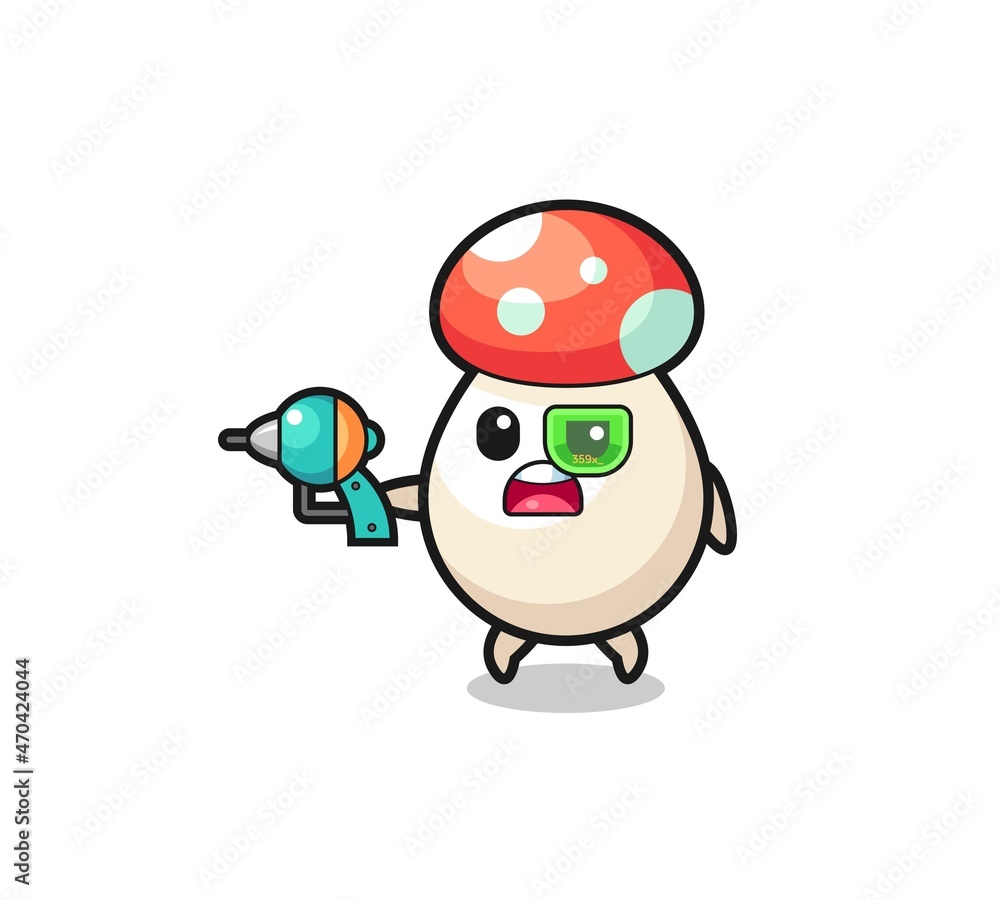 cute mushroom holding a future gun cute mushroom holding a future gun
