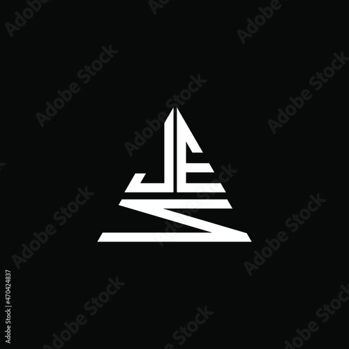 JEN letter logo creative design. JEN unique design
