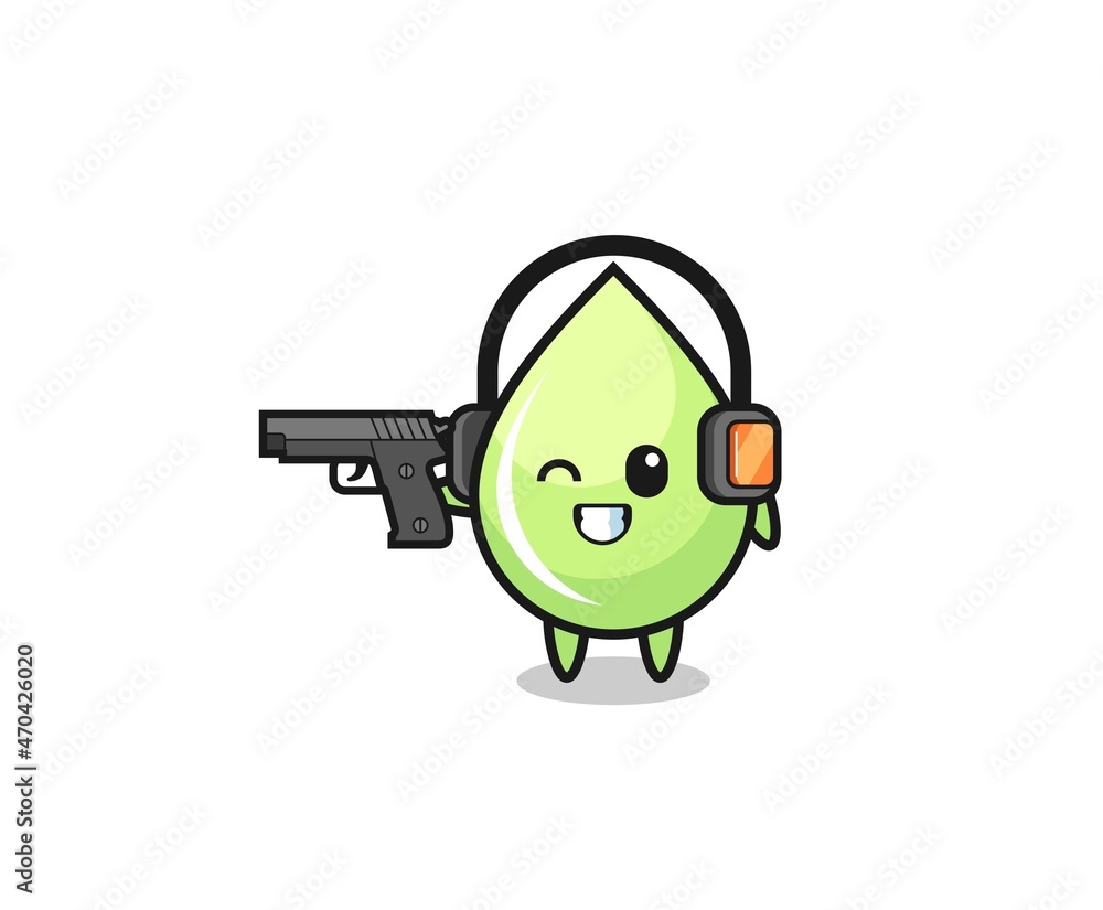 illustration of melon juice drop cartoon doing shooting range illustration of melon juice drop cartoon doing shooting range