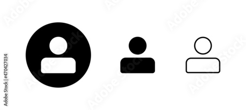 User Icons set. person sign and symbol. people icon.