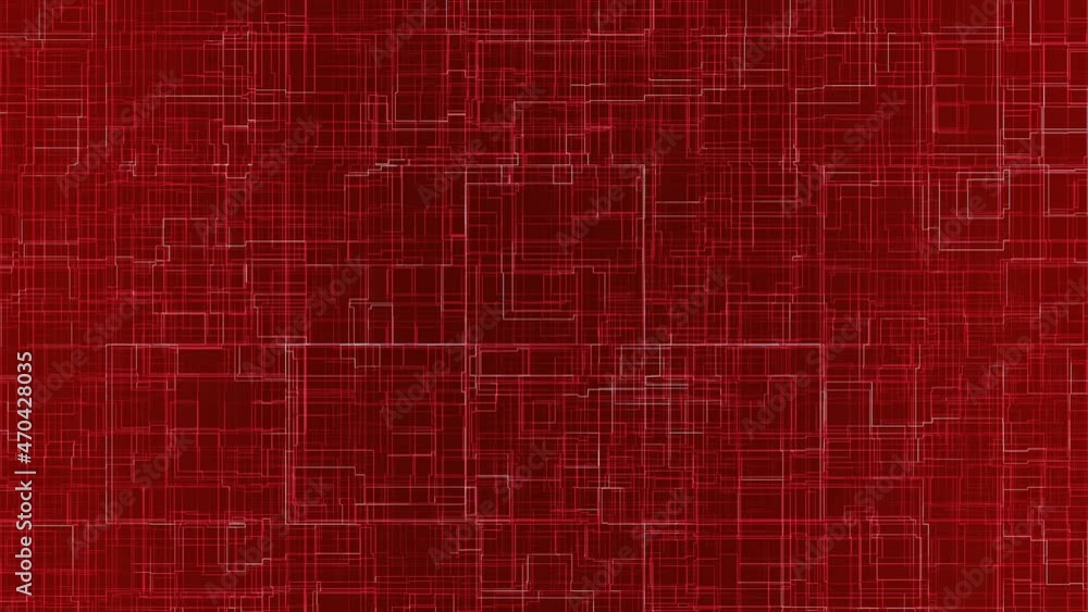 Red Geometric Tiles Loop Up Animation Background