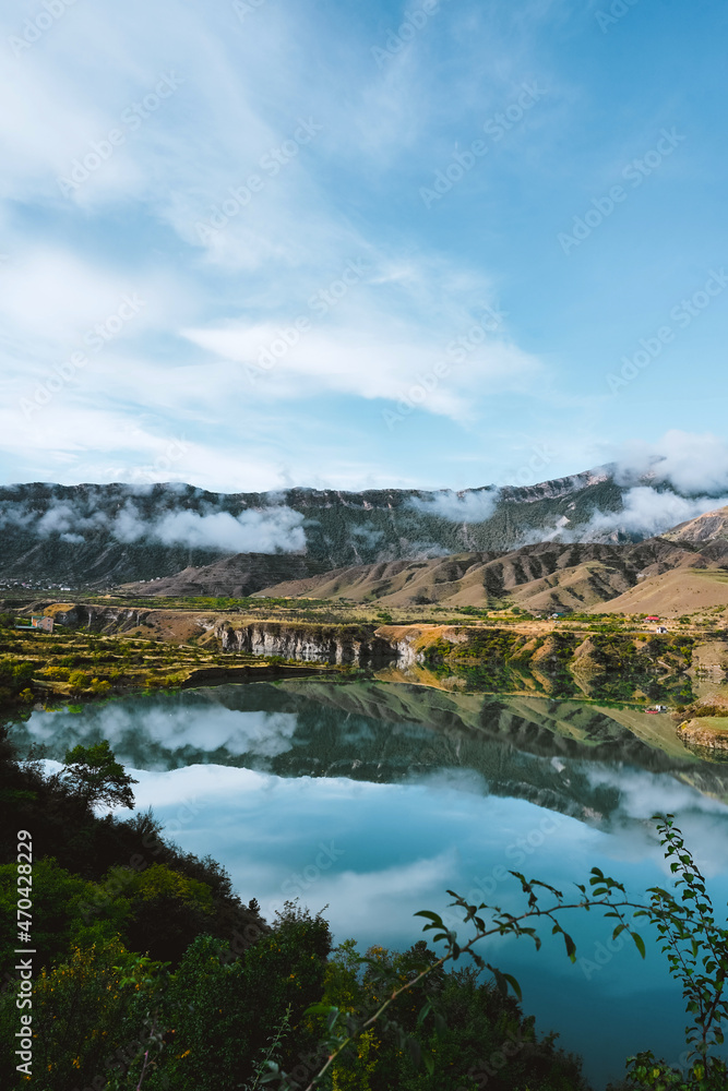 Fototapeta premium Lake in the mountains. Stunning landscape