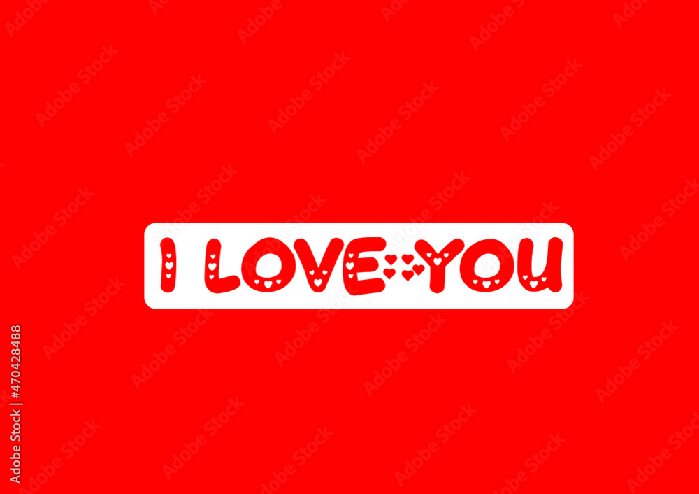 I LOVE U letter logo with love icon, valentines day design template I LOVE U letter logo with love icon, valentines day design template