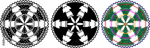 Christmas tree logo (vector ornament)
