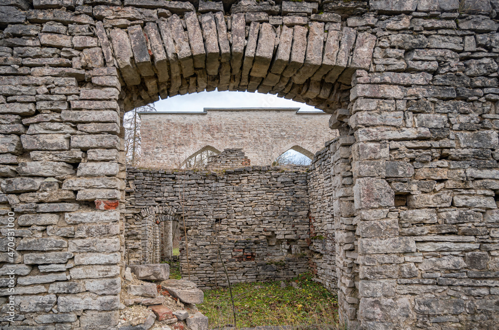 Fototapeta premium ruins of building