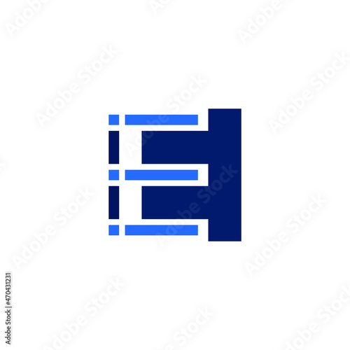 Free Download Abstract letter E logo design template. dark blue and orange Color pixel creative sign. Universal vector icons. Digital Data Concepts, vision, data, technology Icons. logo vector template - GFXLoad