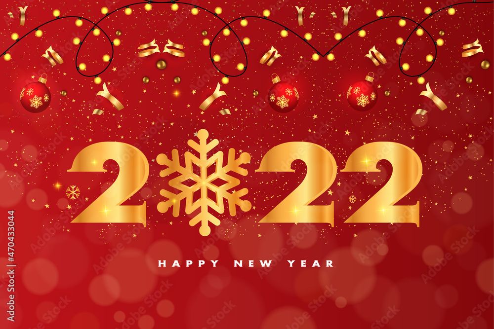 elegant happy new year 2022 card background design vector illustration
elegant happy new year 2022 card background design vector illustration