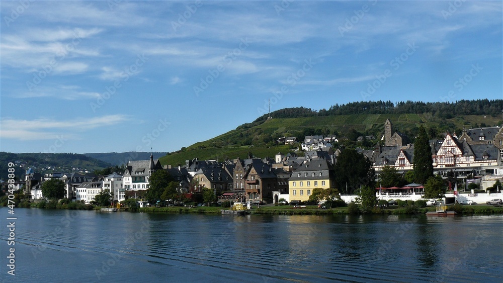 Blick auf Traben-Trarbach an der Mosel