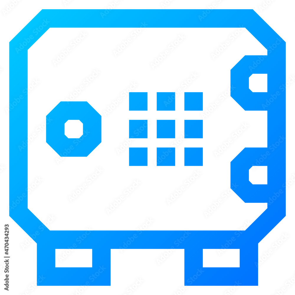 Obraz premium bank locker icon