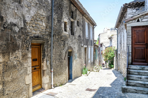 Fototapeta Naklejka Na Ścianę i Meble -  Le Poët-Laval is a beautiful village with small streets, alleys and stairs and has been recognized by Les Plus Beaux Villages de France as one of the most beautiful villages in France