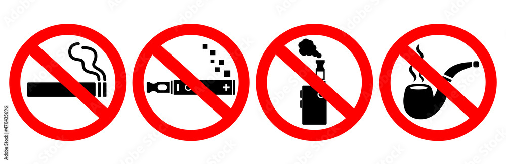 No smoking vector sign