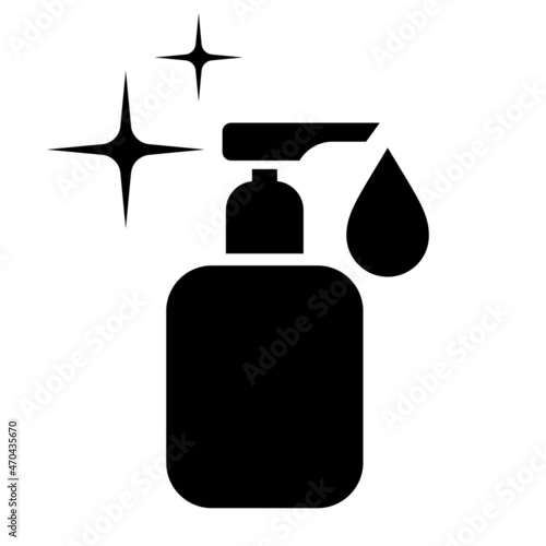 Soap dispenser vector icon