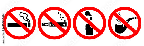 Obraz na płótnie No smoking vector sign w salonie