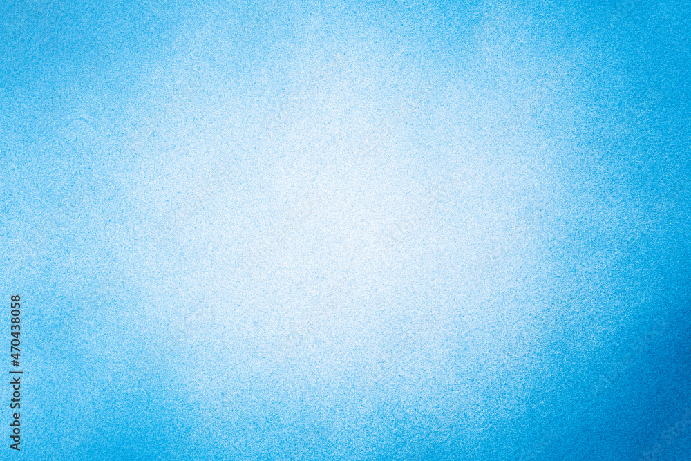 Abstract spray paint blue and white color with gradient on paper texture background