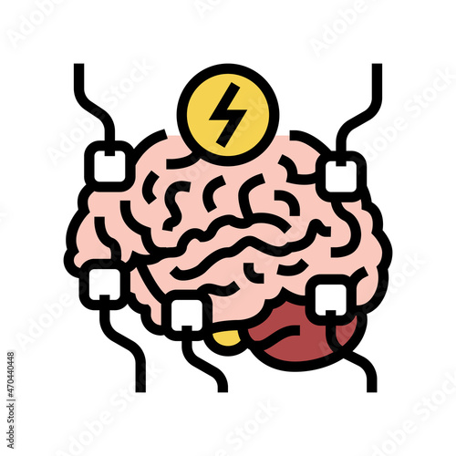 functional neurosurgery color icon vector. functional neurosurgery sign. isolated symbol illustration