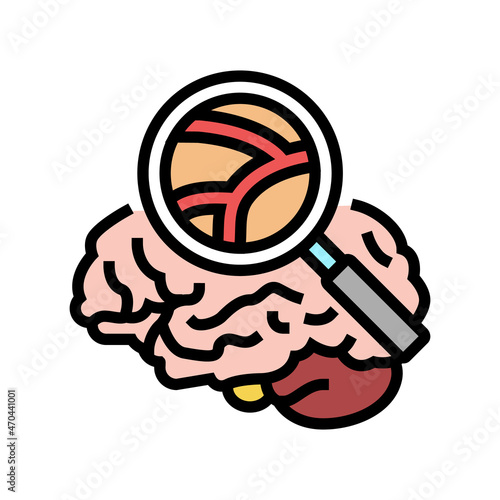 neurovascular surgery color icon vector. neurovascular surgery sign. isolated symbol illustration