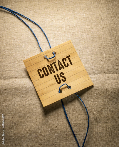 Contact us Business Concept idea