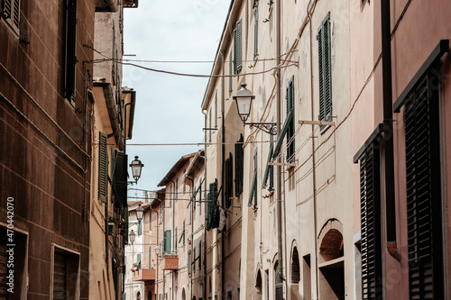 Italian street in the town