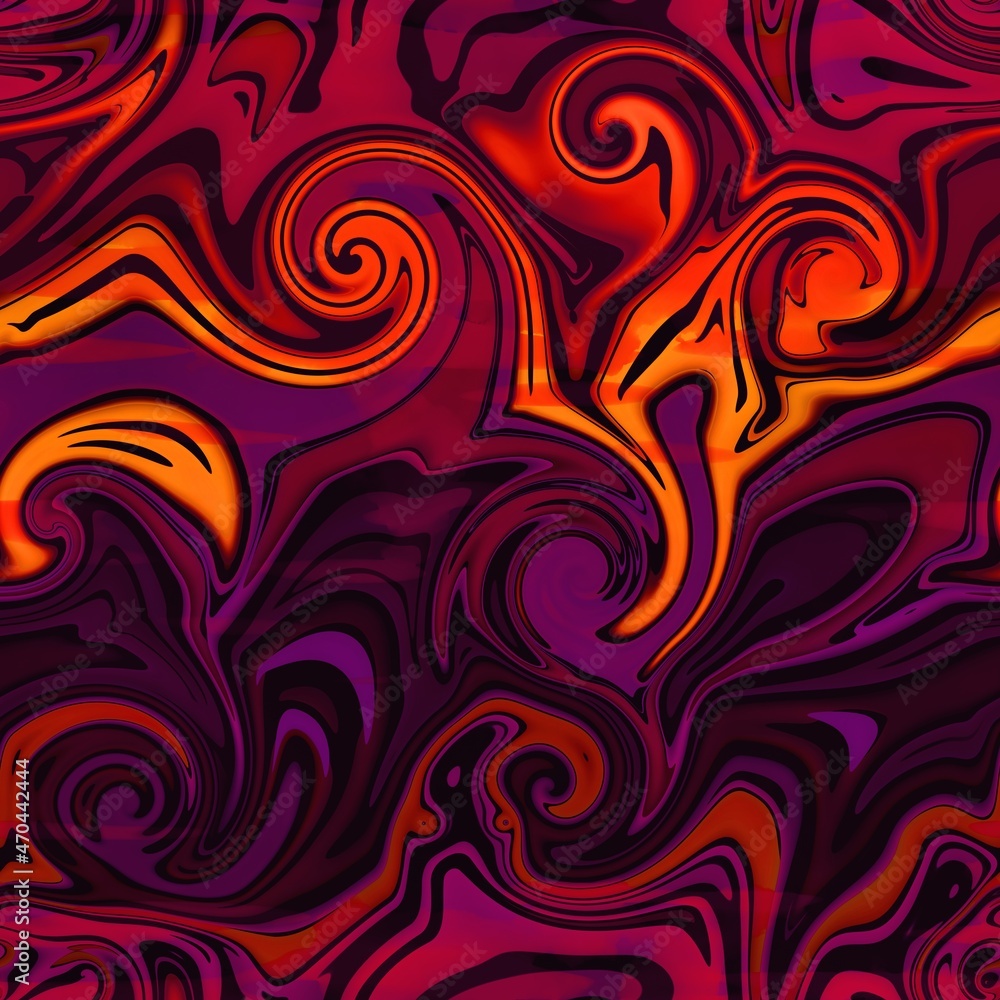 Gold purple red swirls seamless background pattern Gold purple red swirls seamless background pattern