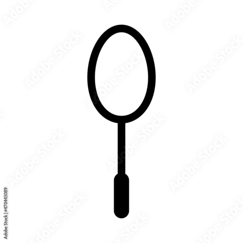 racket badminton icon sport game