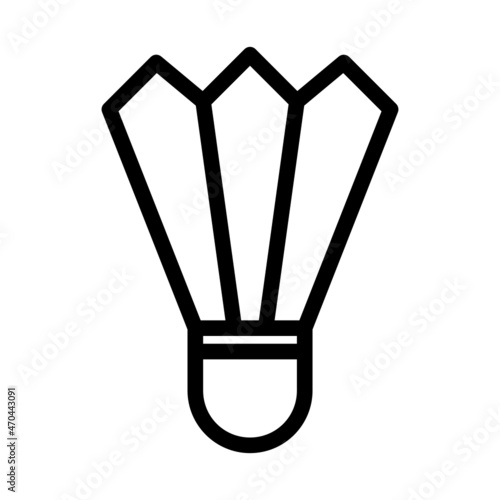 shuttlecock badminton icon sport game